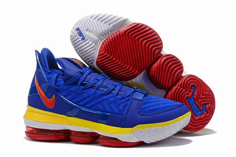 Nike Lebron James 16 Air Cushion Shoes Superman Blue